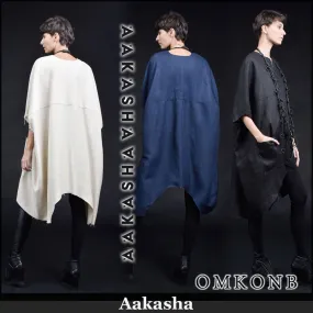 Aakasha  |Plain Medium Short Sleeves Tunics