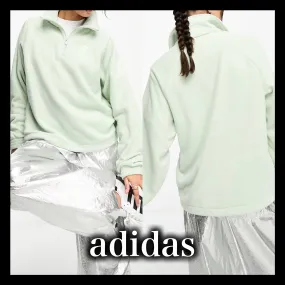 adidas  |Street Style Plain Logo Hoodies & Sweatshirts