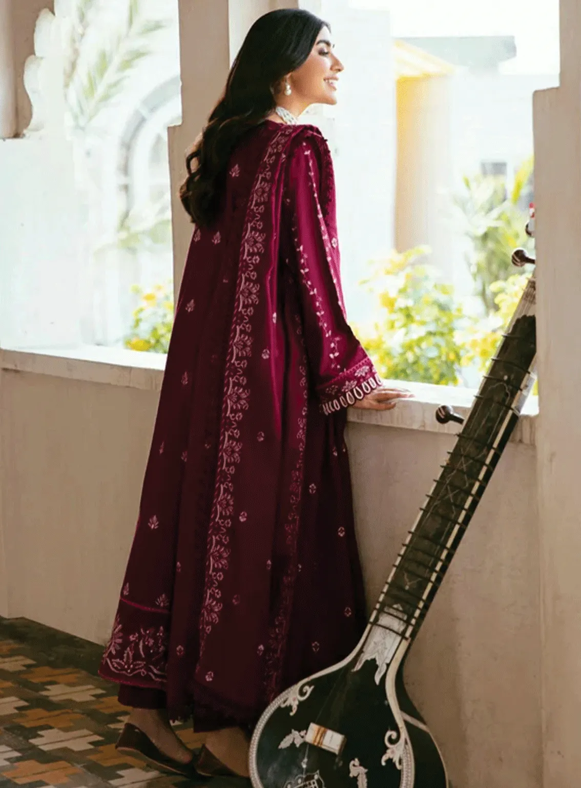 Afsanay By Florent Embroidered Khaddar Unstitched 3 Piece Suit - FL23AK FLK-4B