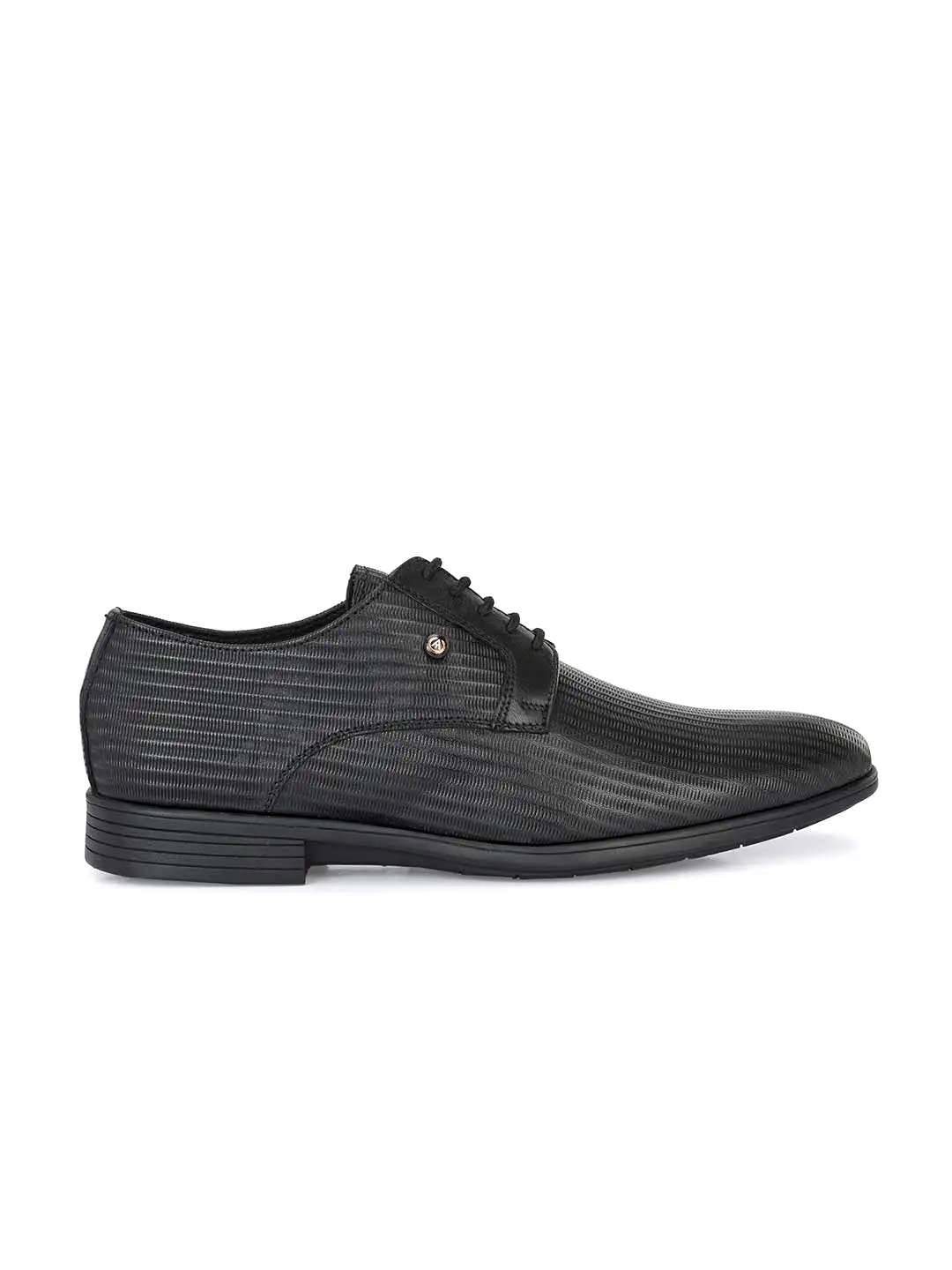 Alberto Torresi Black Laceup Formal Shoe For Men