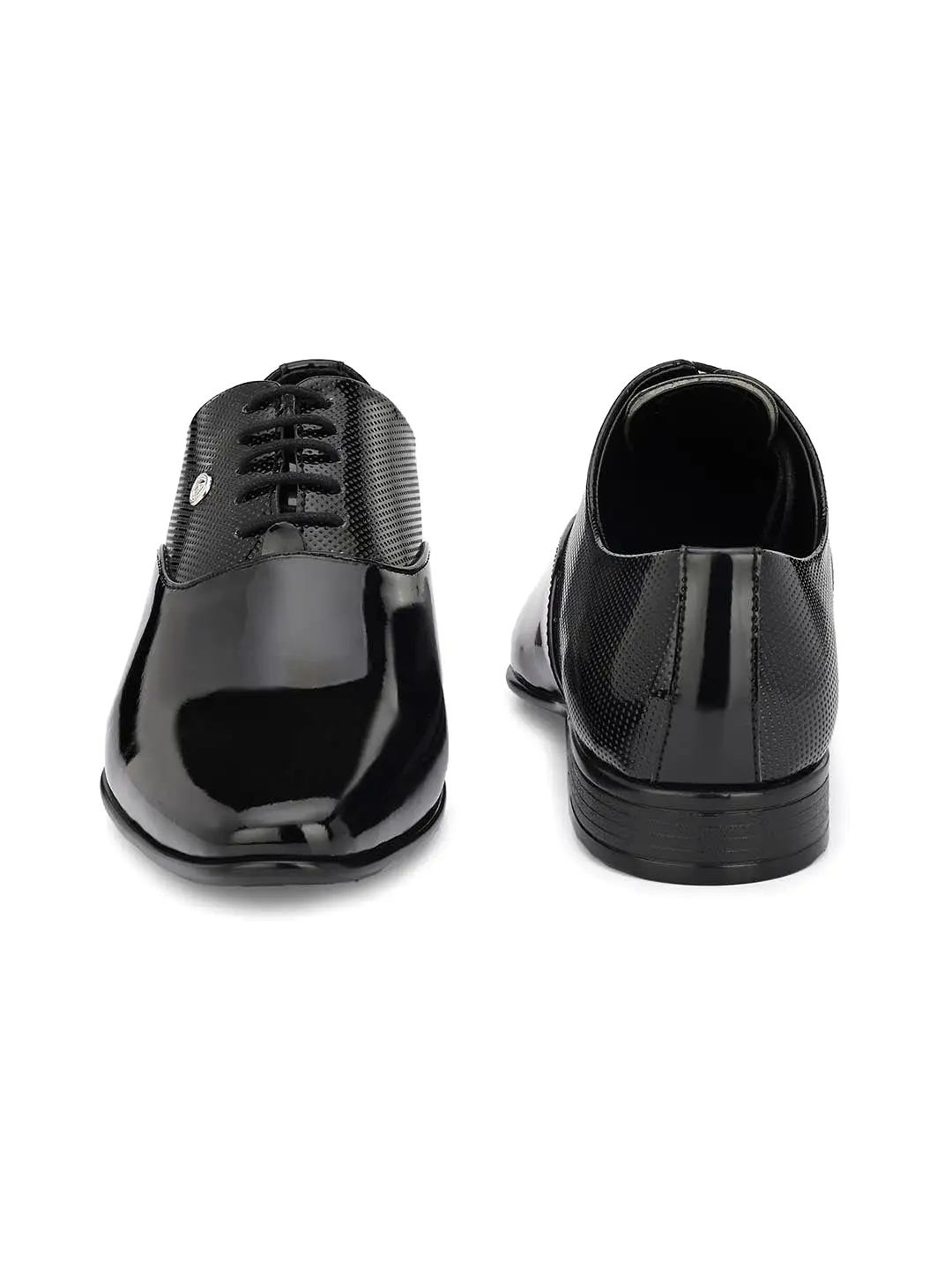 Alberto Torresi Black Patent Synthetic formal Shoes