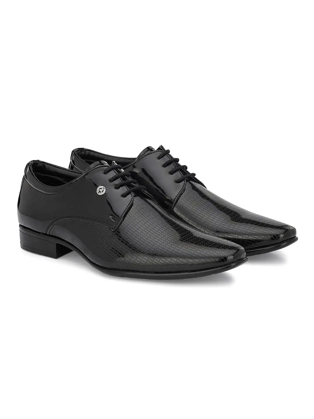 Alberto Torresi Black Patent Synthetic formal Shoes