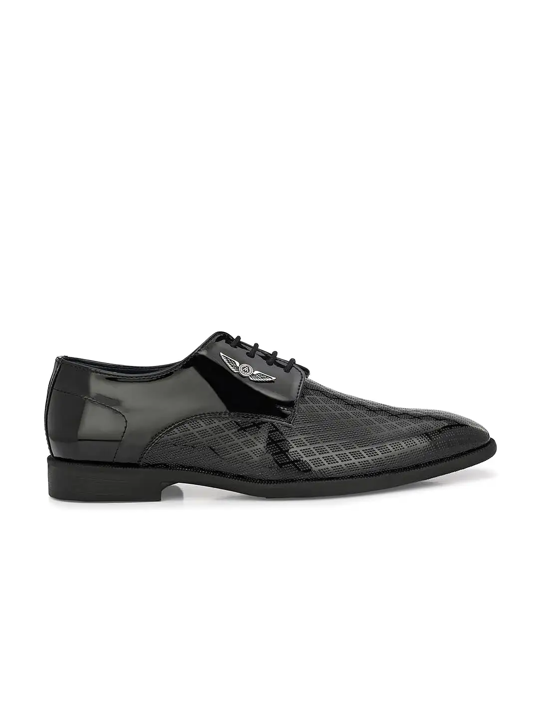 Alberto Torresi Black Patent Synthetic formal Shoes