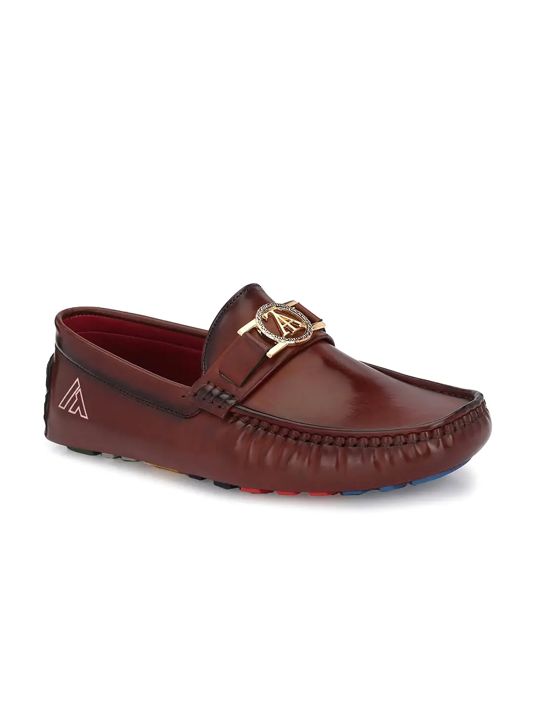 Alberto Torresi Creaseless Burnish Alpha Diver Bordo Loafers For Men