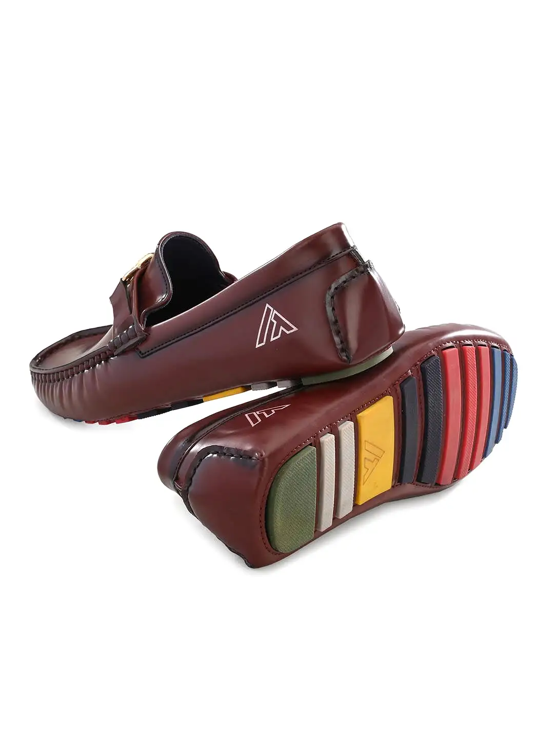 Alberto Torresi Creaseless Burnish Alpha Diver Bordo Loafers For Men