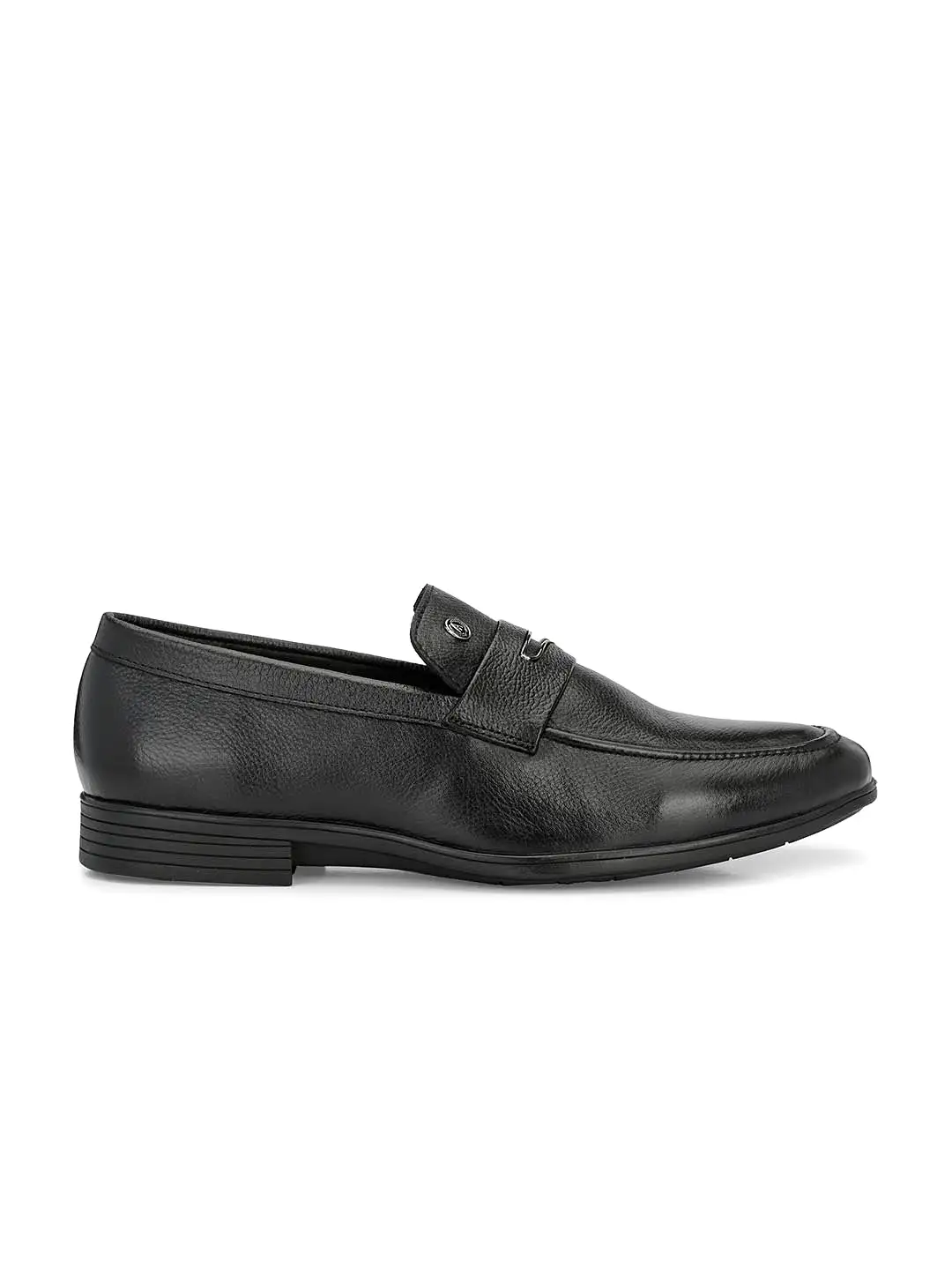 Alberto Torresi Genuine Leather Black Slipon Formal Shoes For Men