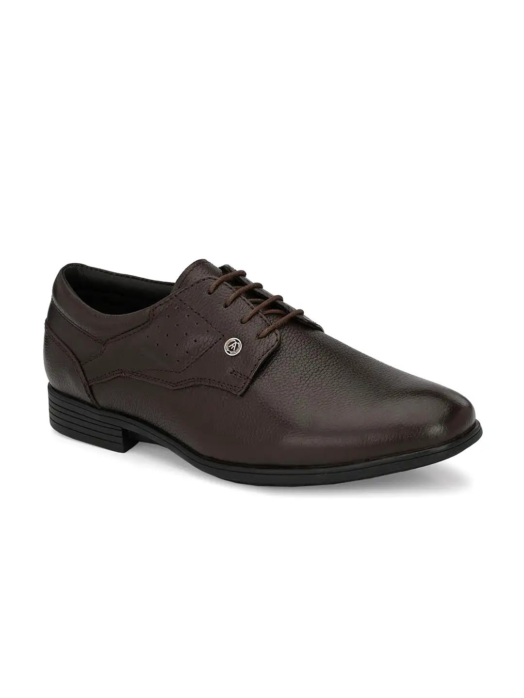 Alberto Torresi Genuine Leather Brown Laceup Formal Shoes for Men