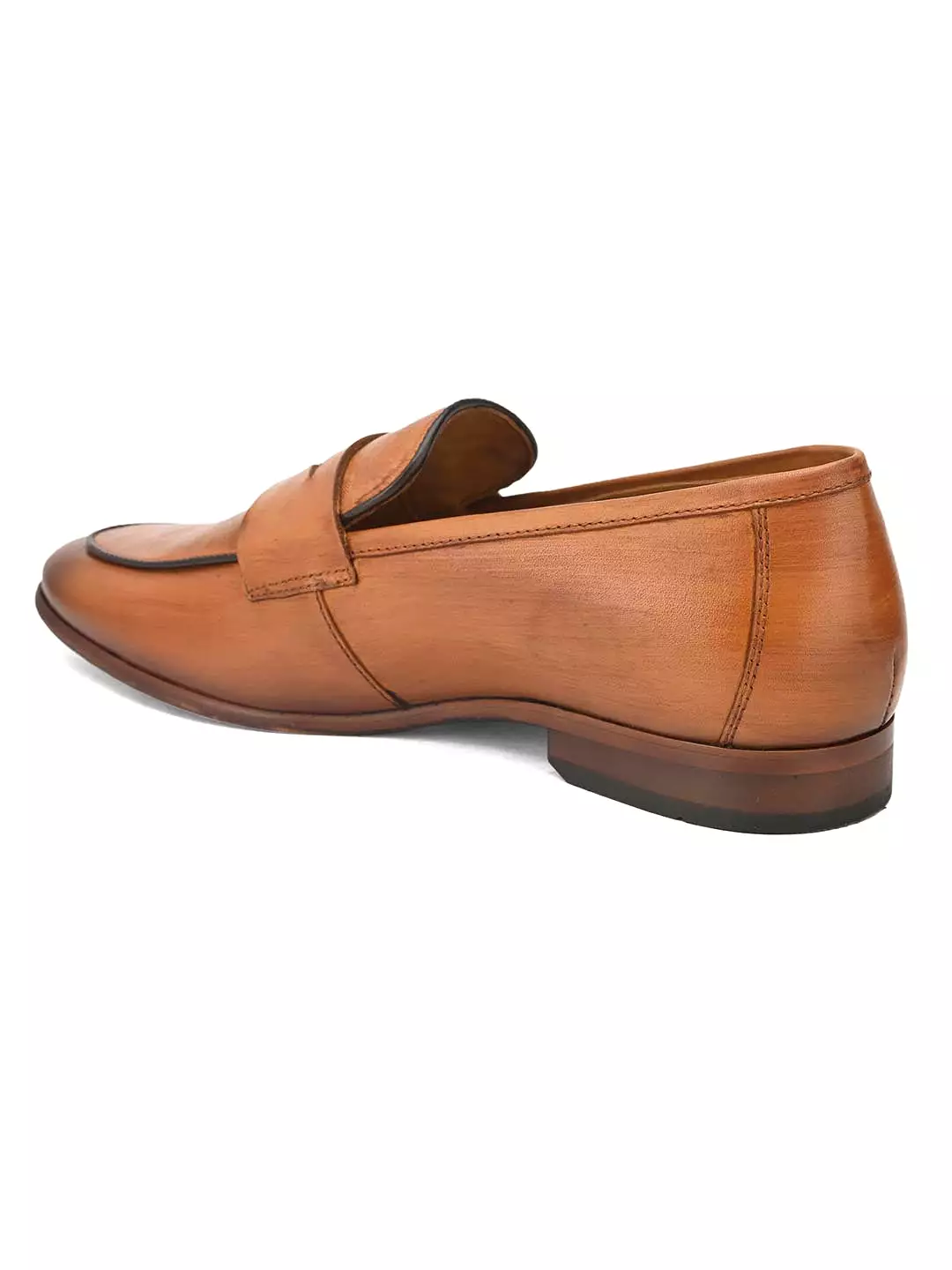 Alberto Torresi Genuine Leather Tan Loafers For Men