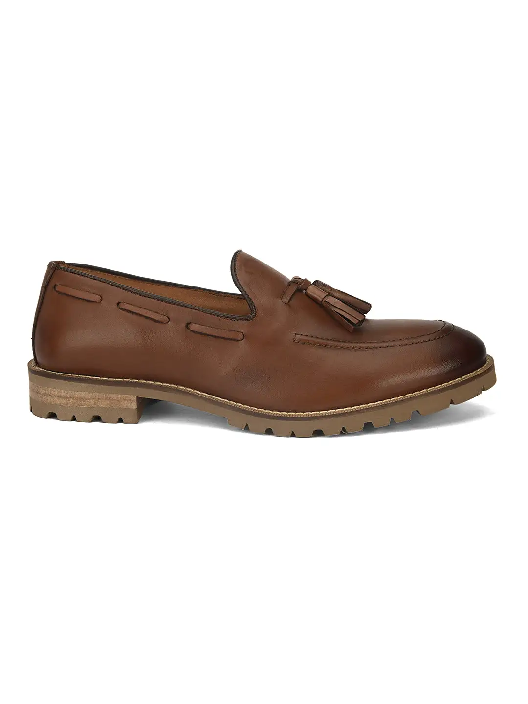 Alberto Torresi Mens Casual Slip-Ons With Tussel Casuals For Men