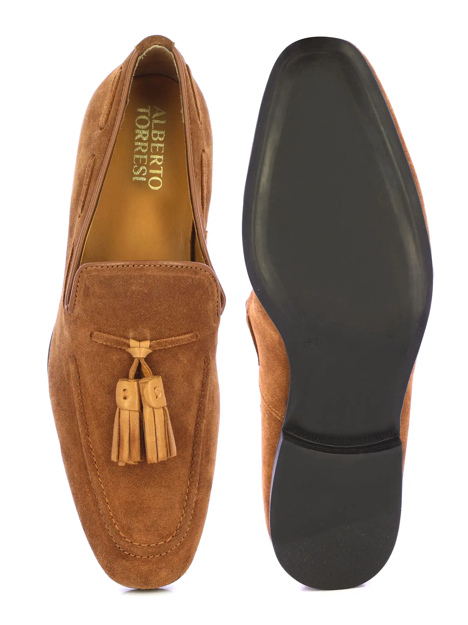 ALBERTO TORRESI MENS FORMAL SLIP-ONS WITH TASSEL