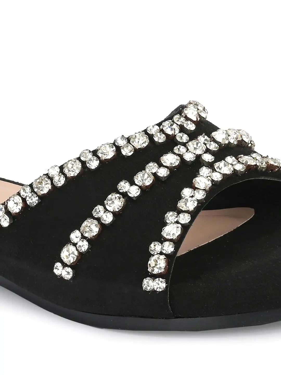 Alberto Torresi Synthetic Black Flat Sandals for women