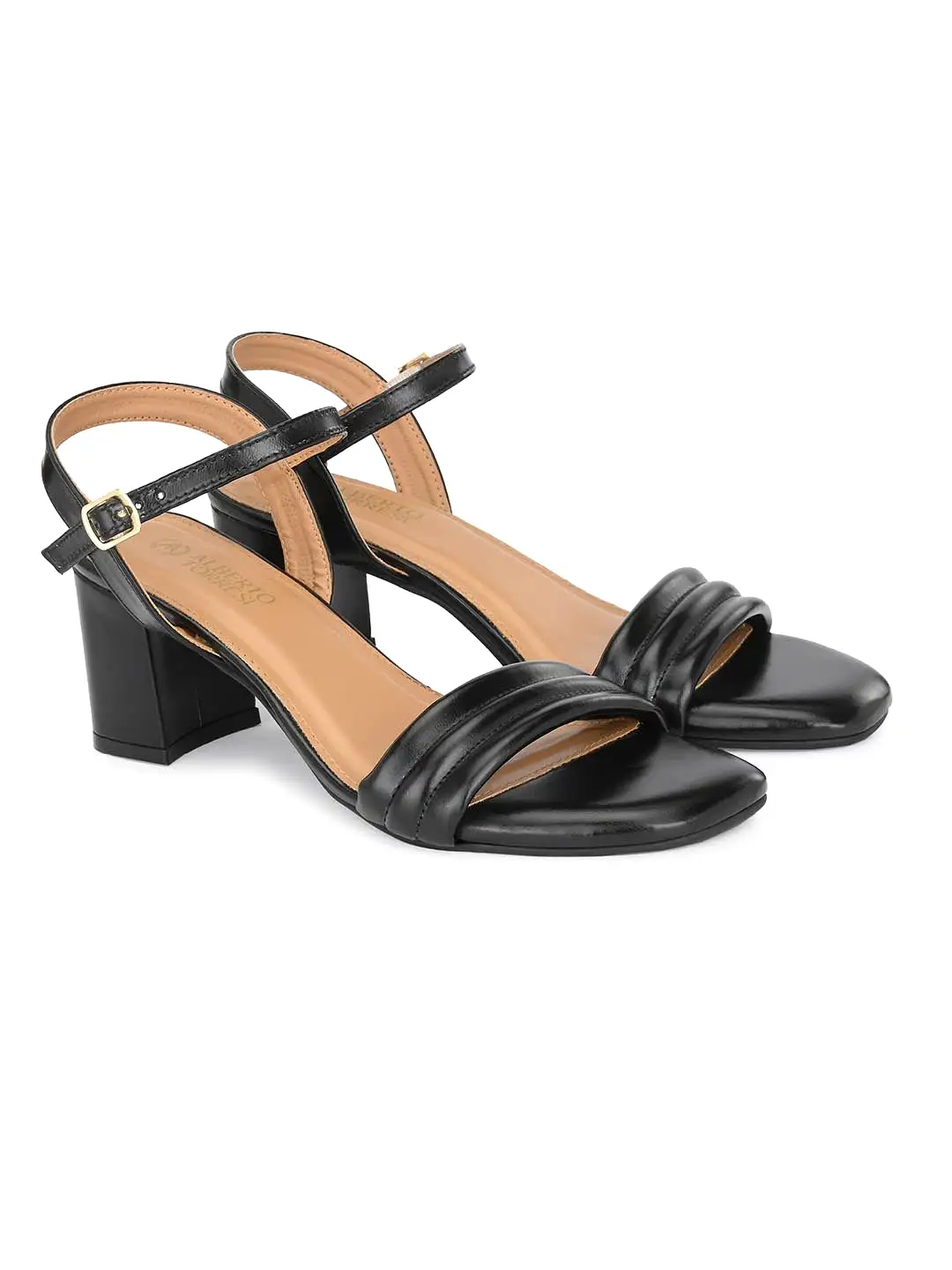 Alberto Torresi Synthetic Black Heel Sandals for women