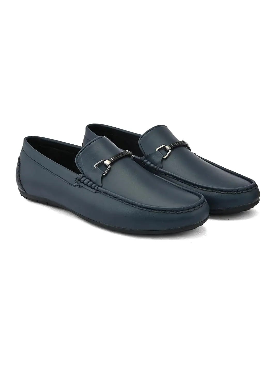 Alberto Torresi Synthetic Blue Loafers For Men