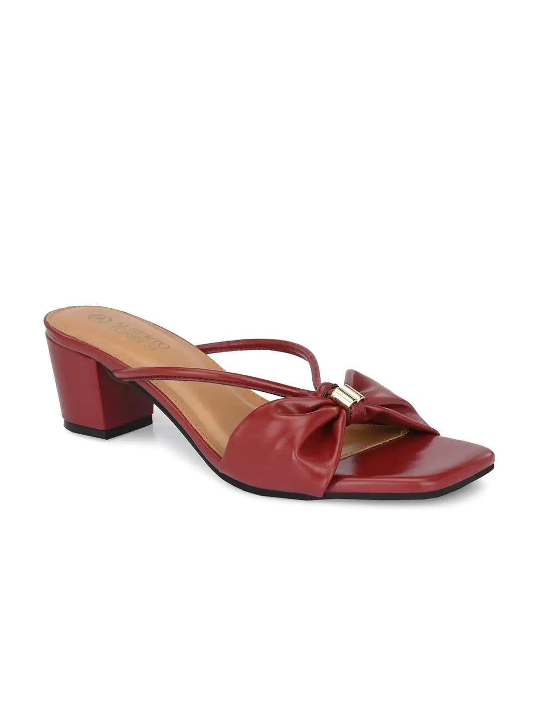 Alberto Torresi Synthetic Bordo Heel Striped Sandals for women