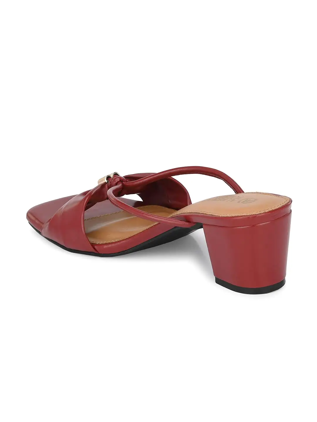 Alberto Torresi Synthetic Bordo Heel Striped Sandals for women