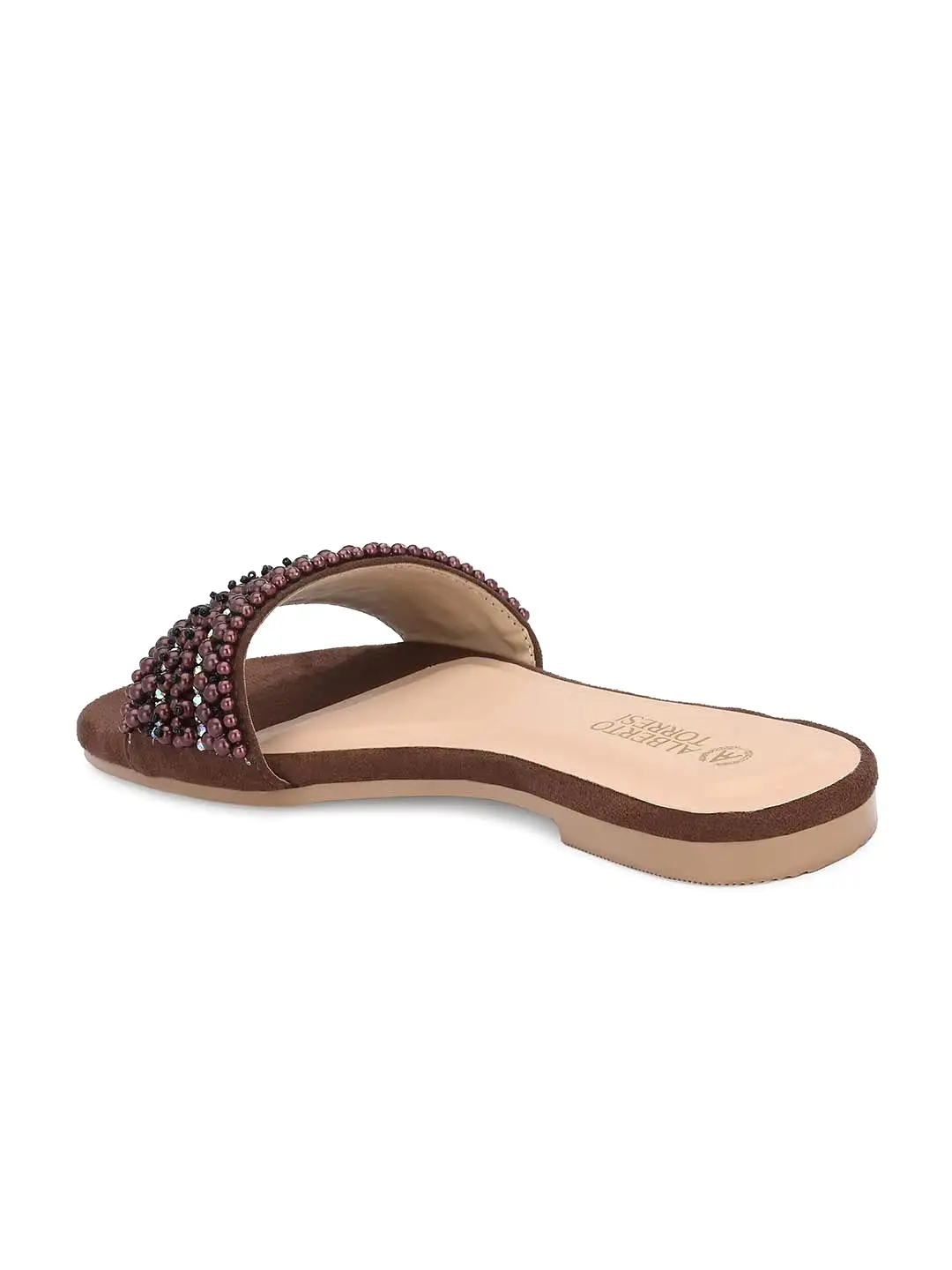 Alberto Torresi Synthetic Brown Flat Sandals for women