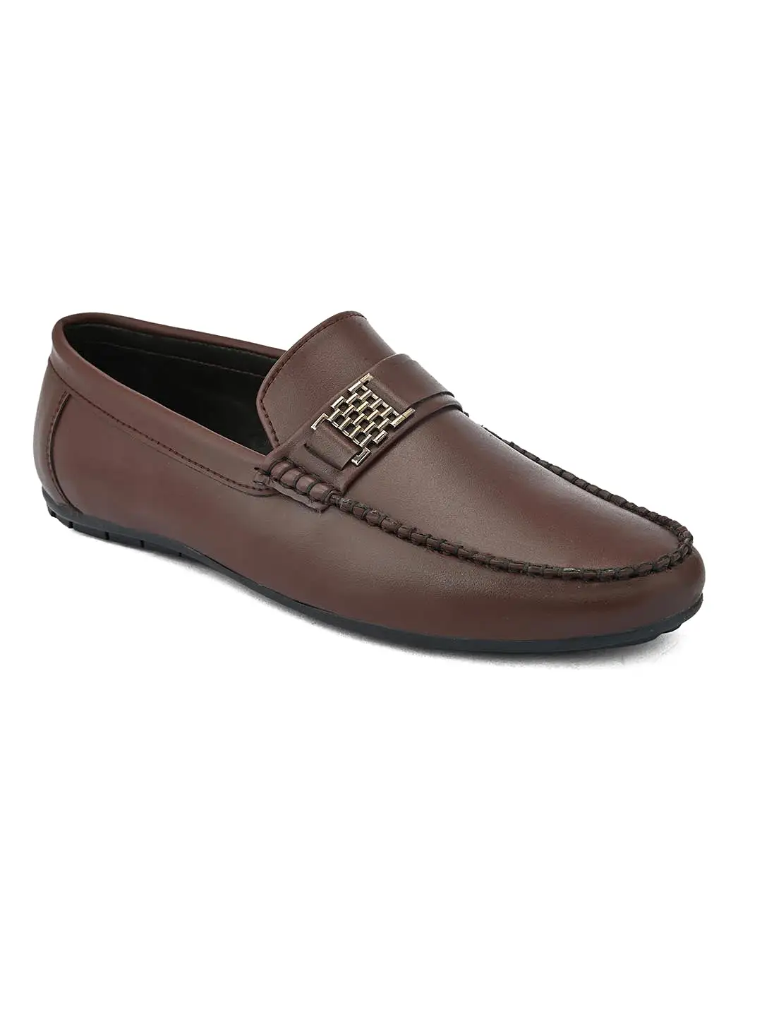 Alberto Torresi Synthetic Brown Loafers For Men