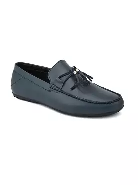 Alberto Torresi Synthetic Navy Loafers For Men