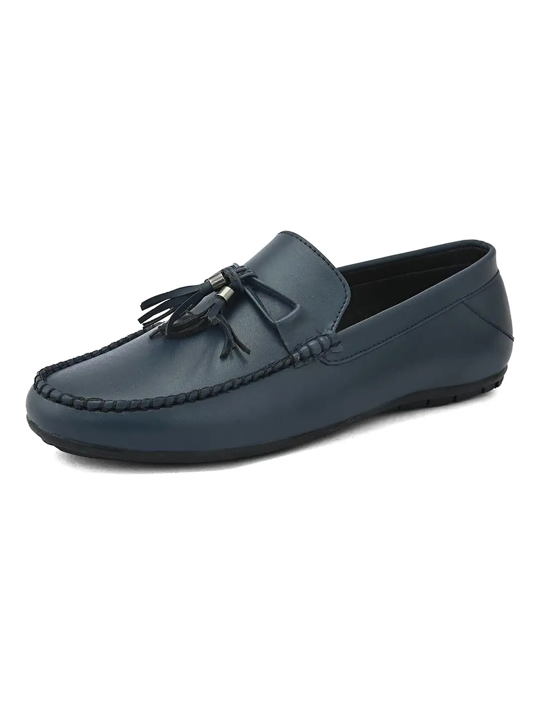 Alberto Torresi Synthetic Navy Loafers For Men