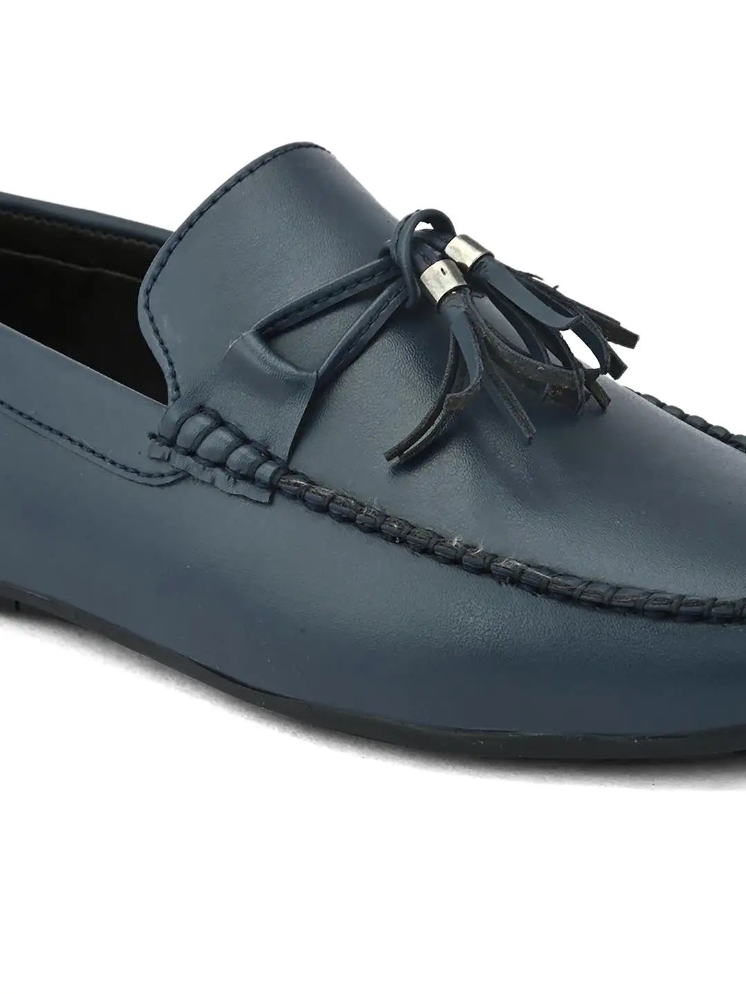 Alberto Torresi Synthetic Navy Loafers For Men