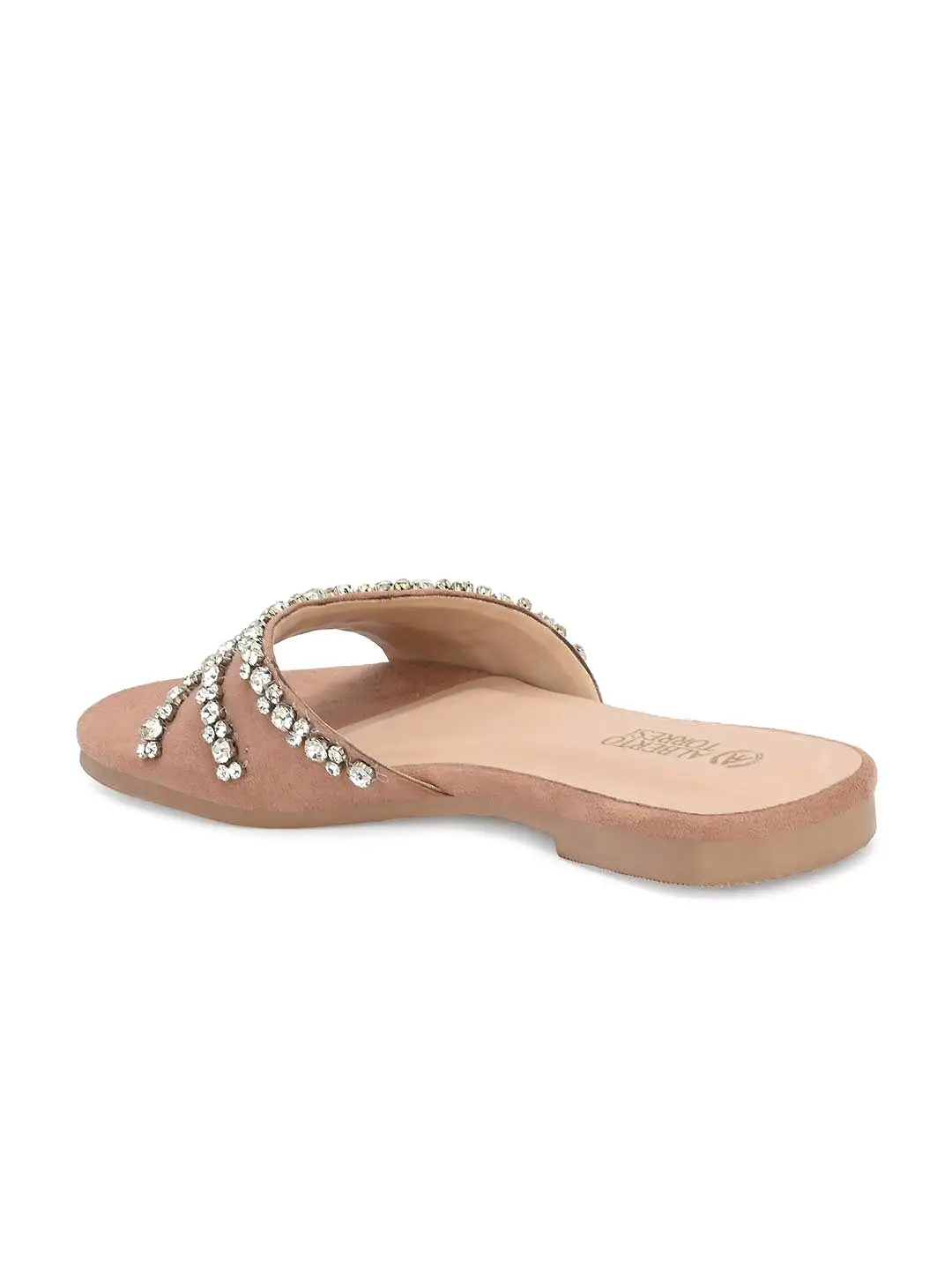 Alberto Torresi Synthetic Pink Flat Sandals for women