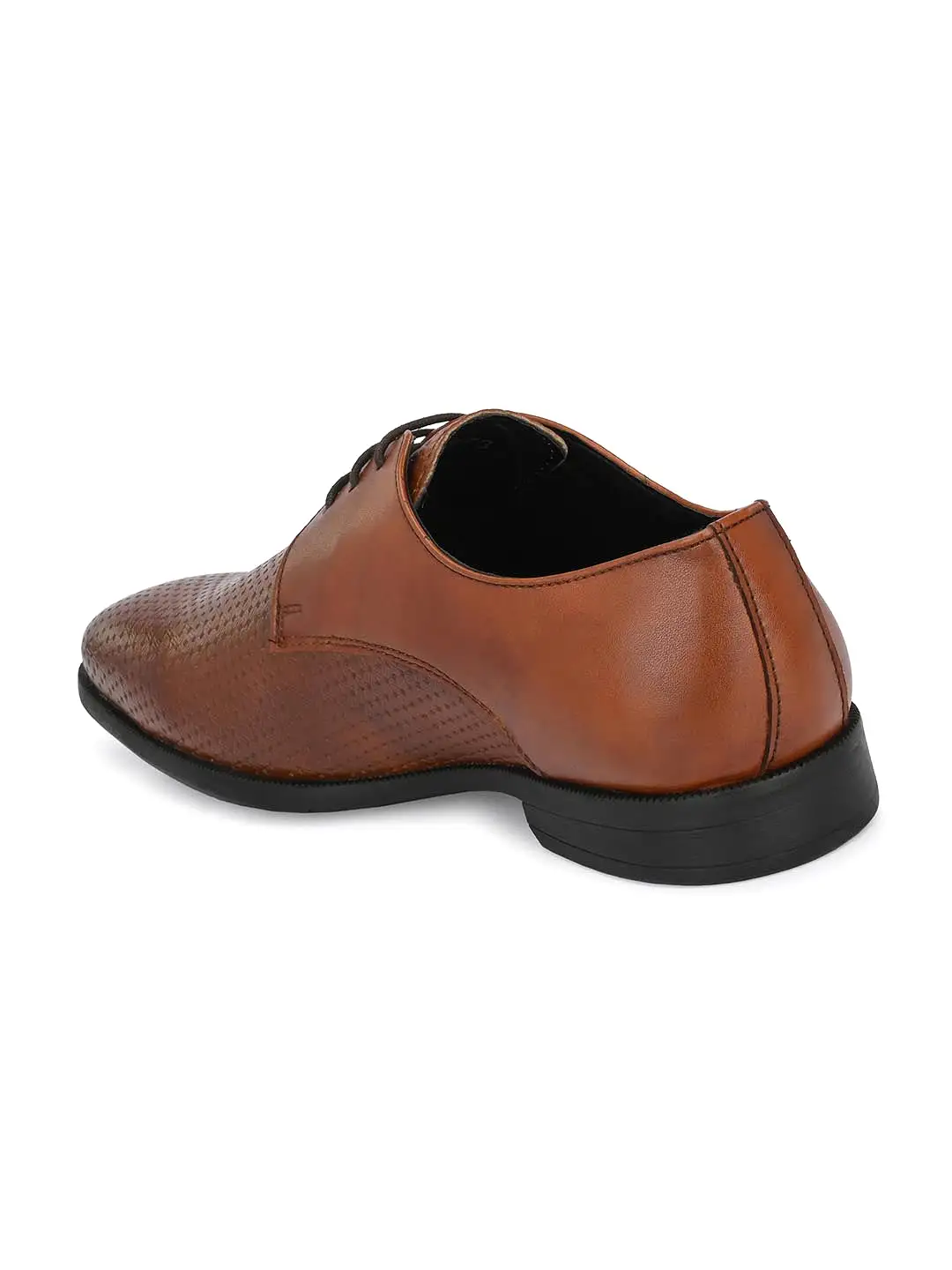 Alberto Torresi Synthetic Tan Laceup Formal Shoes for Men