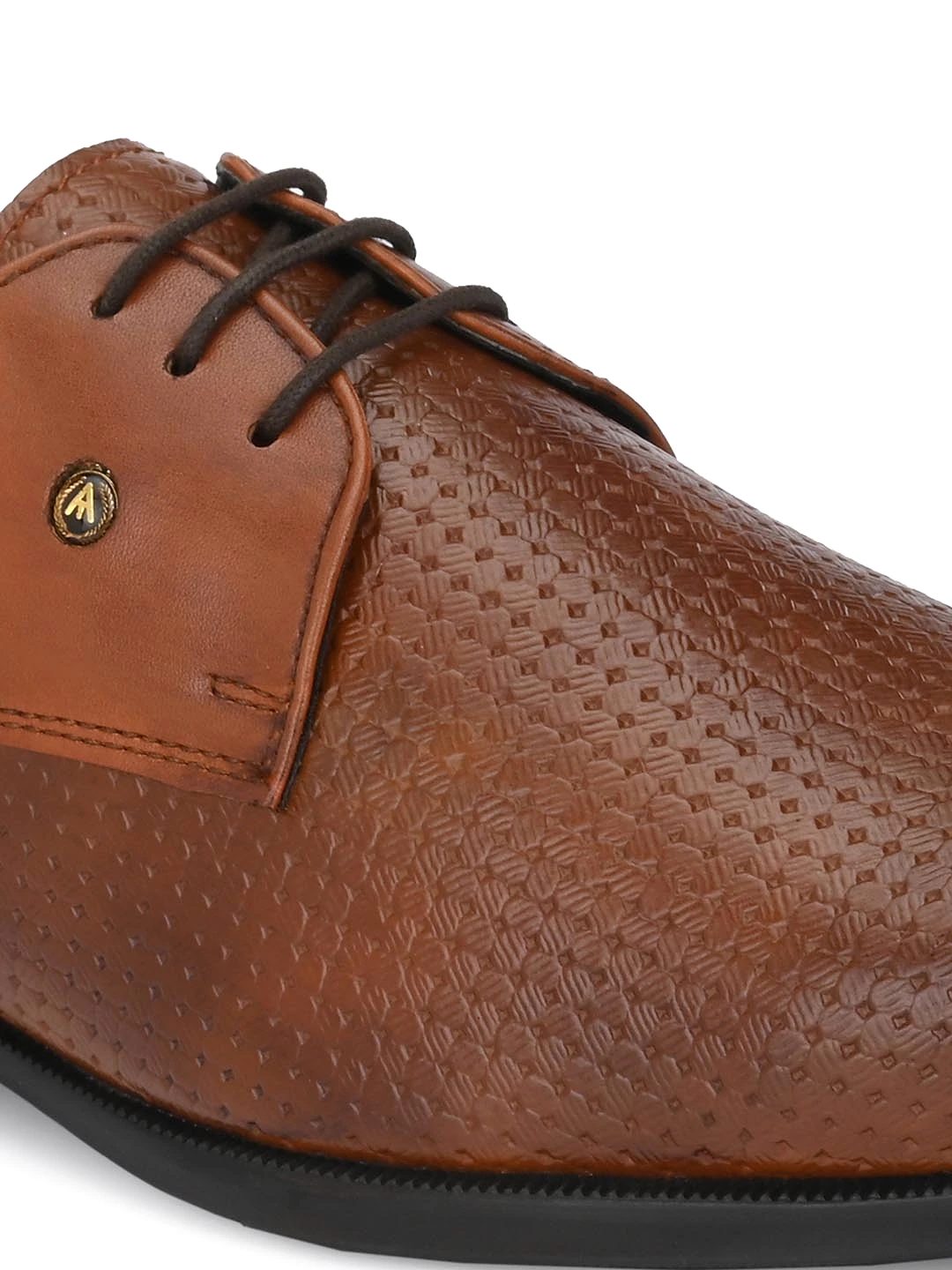 Alberto Torresi Synthetic Tan Laceup Formal Shoes for Men