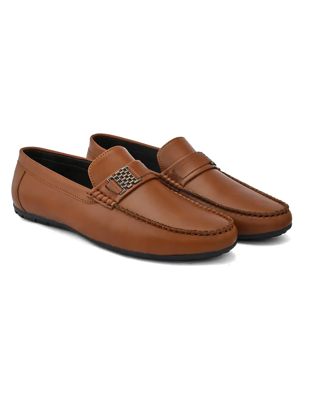 Alberto Torresi Synthetic Tan Loafers For Men