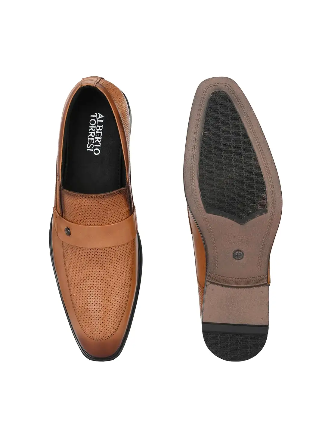 Alberto Torresi Tan Formal Shoe For Men