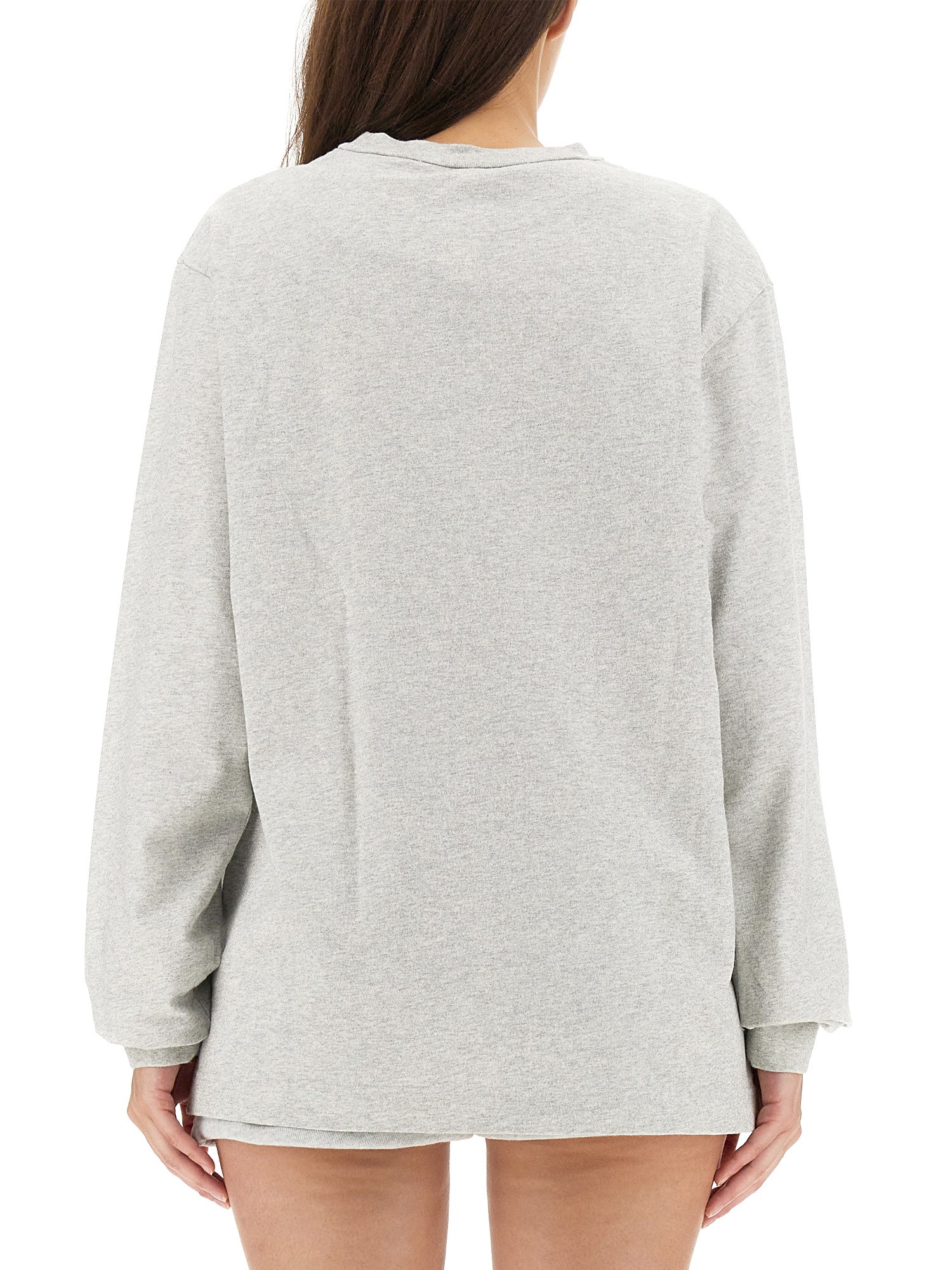 ALEXANDER WANG    COTTON SWEATSHIRT WITH LOGO