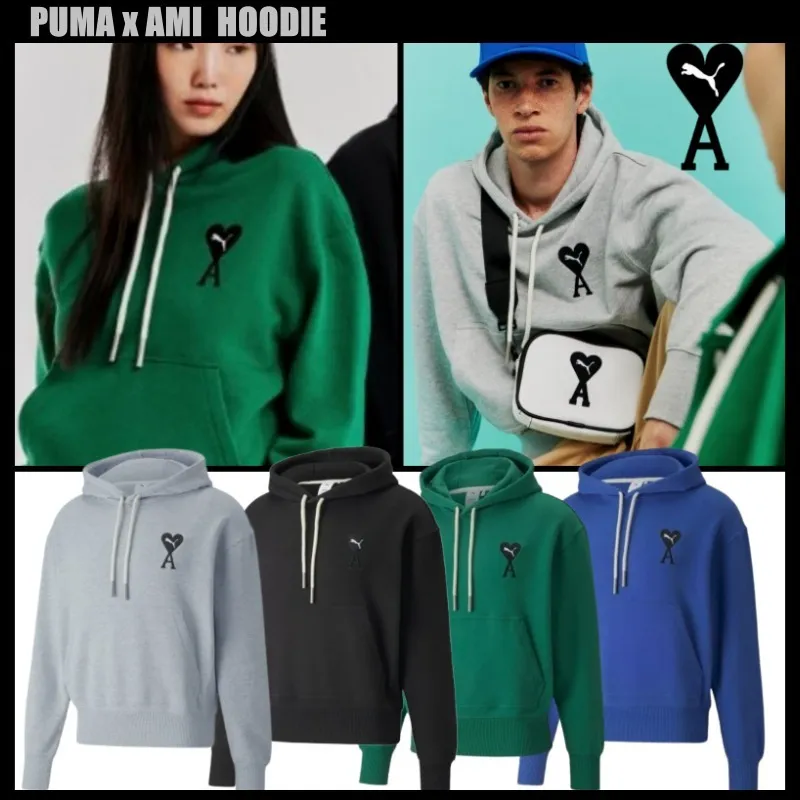 AMI PARIS  |Unisex Collaboration Logo Hoodies & Sweatshirts