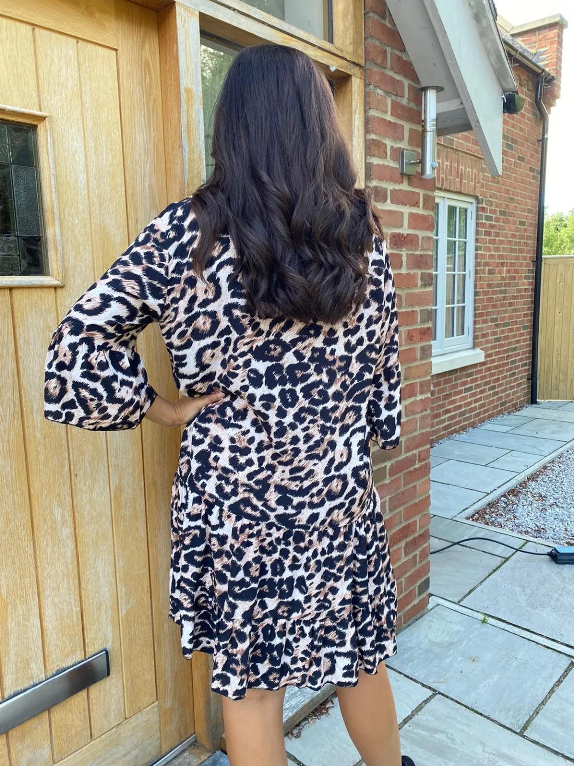 Animal Print Smock Dress Zara