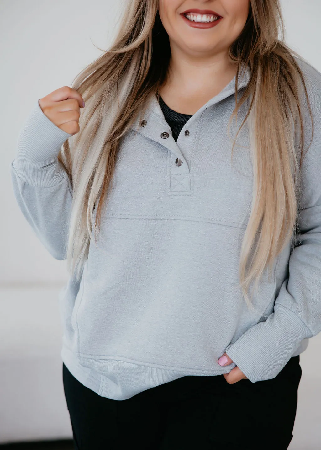 Annika Quarter Snap Hoodie