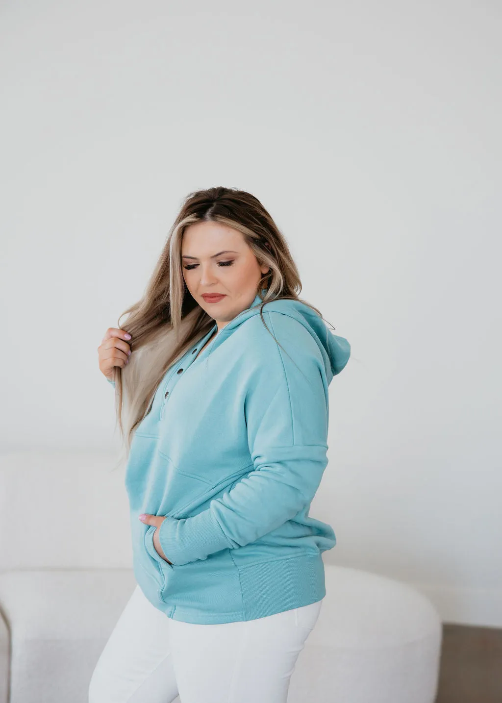 Annika Quarter Snap Hoodie