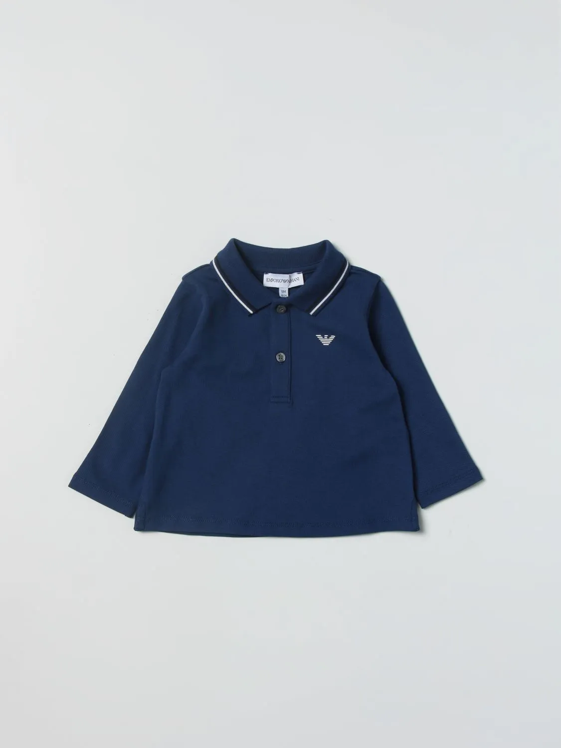 Armani Junior LS Pique Polo Shirt