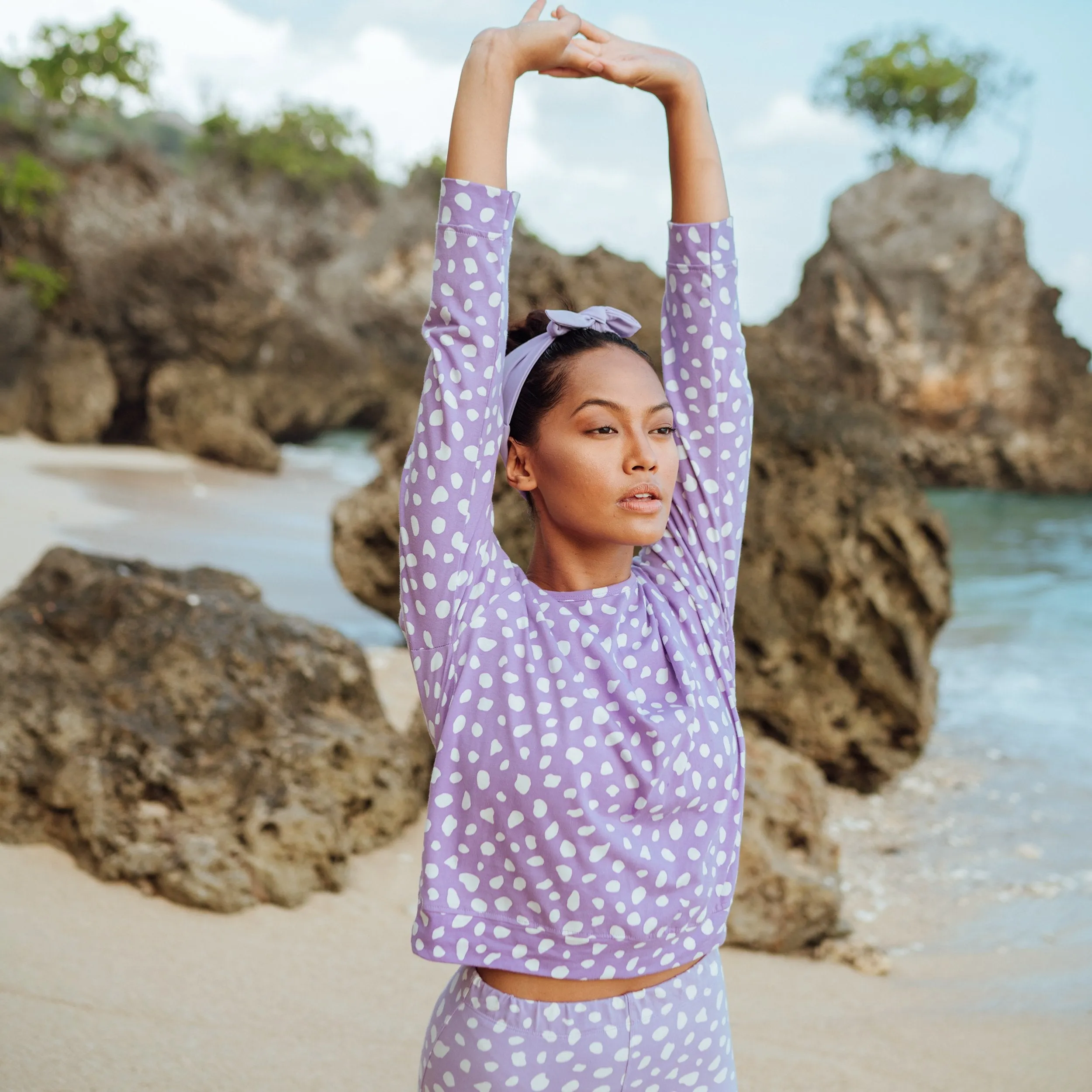 ARNOLDI Organic Cotton Sweatshirt, in Lilac Purple