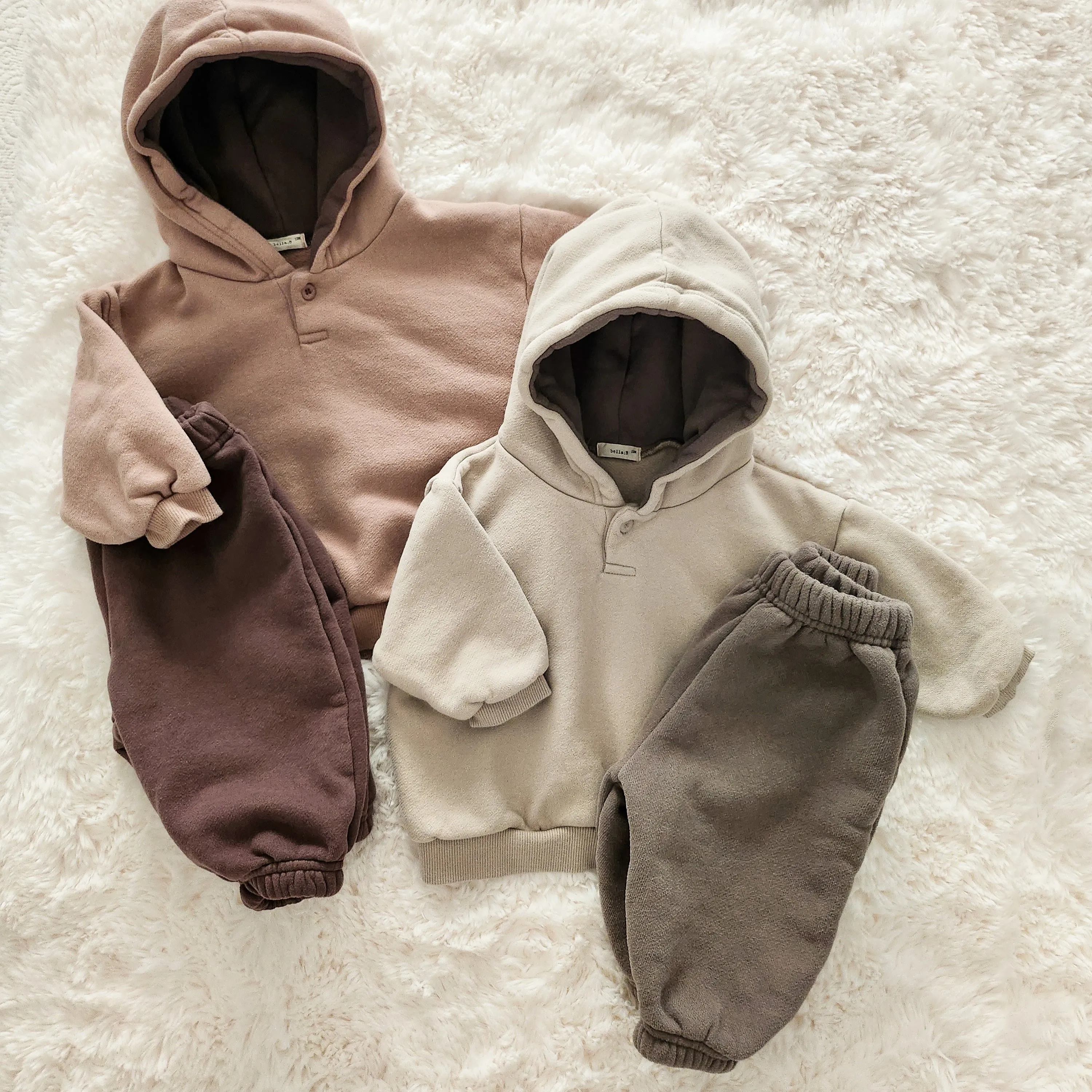 Baby Bella Hoodie and Pants Set (3-18m) - 2 Colors