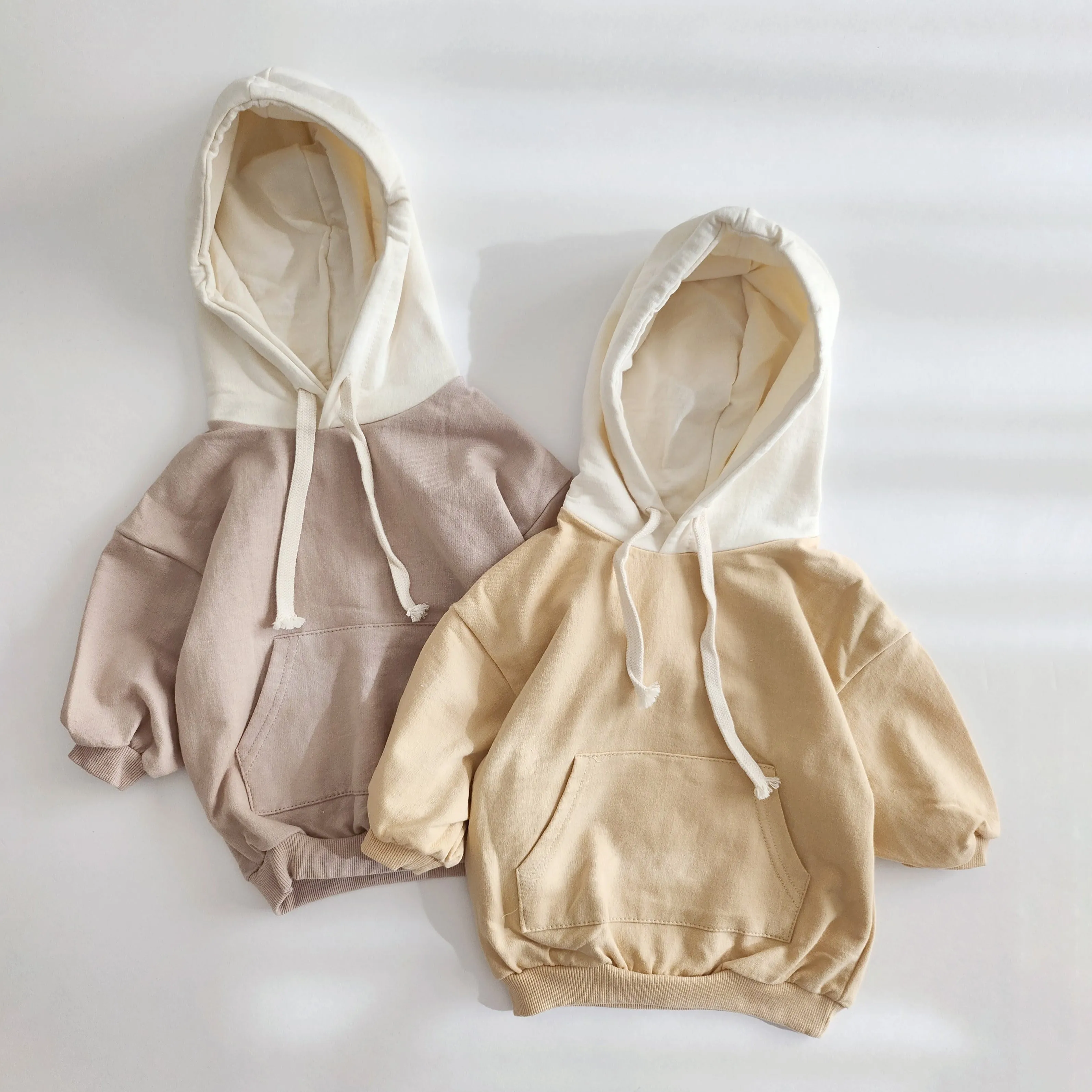 Baby Color Block Hoodie (6-18m) - 2 Color