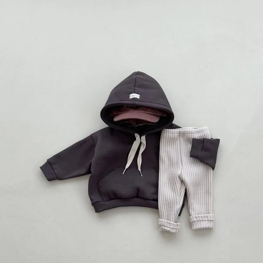 Baby W24 Warm Brushed Fabric Hoodie (4-18m) - 2 Colors