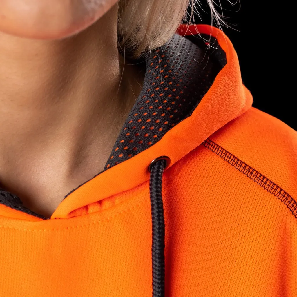 BAD WOMENS ESSENTIAL HI-VIS FLEECE HOODIE