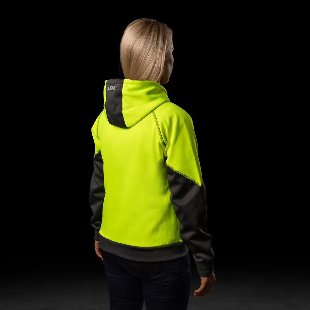 BAD WOMENS ESSENTIAL HI-VIS FLEECE HOODIE