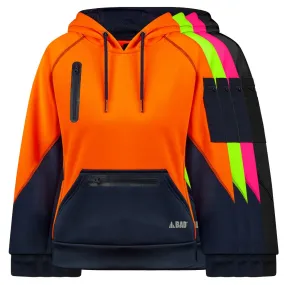 BAD WOMENS WATERPROOF RAIN-DEFEND HI-VIS FLEECE HOODIE