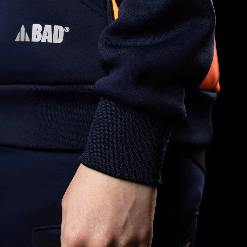 BAD WOMENS WATERPROOF RAIN-DEFEND HI-VIS FLEECE HOODIE