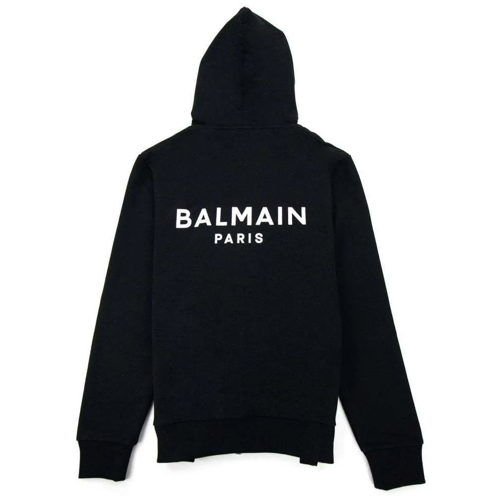 BALMAIN  |Long Sleeves Cotton Logo Luxury Hoodies