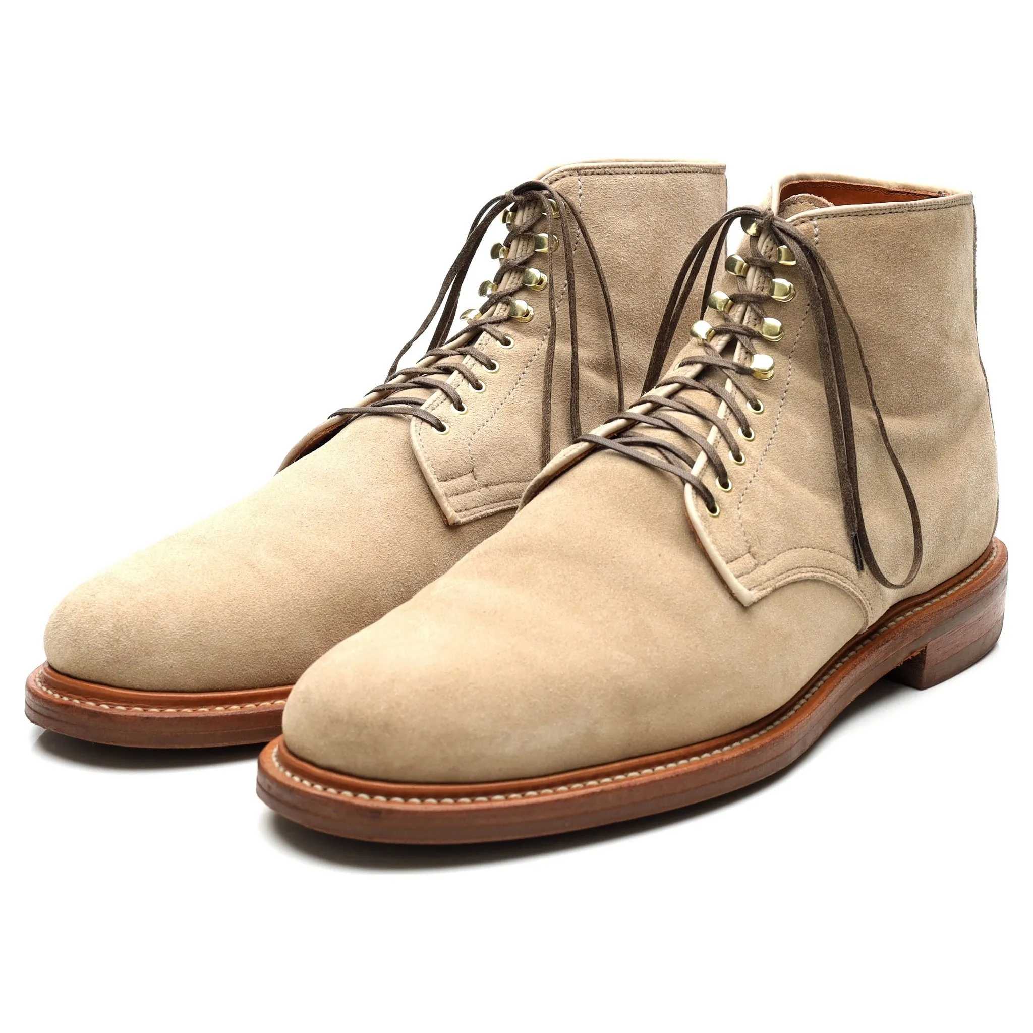 Beige Suede Service Boots UK 11 E