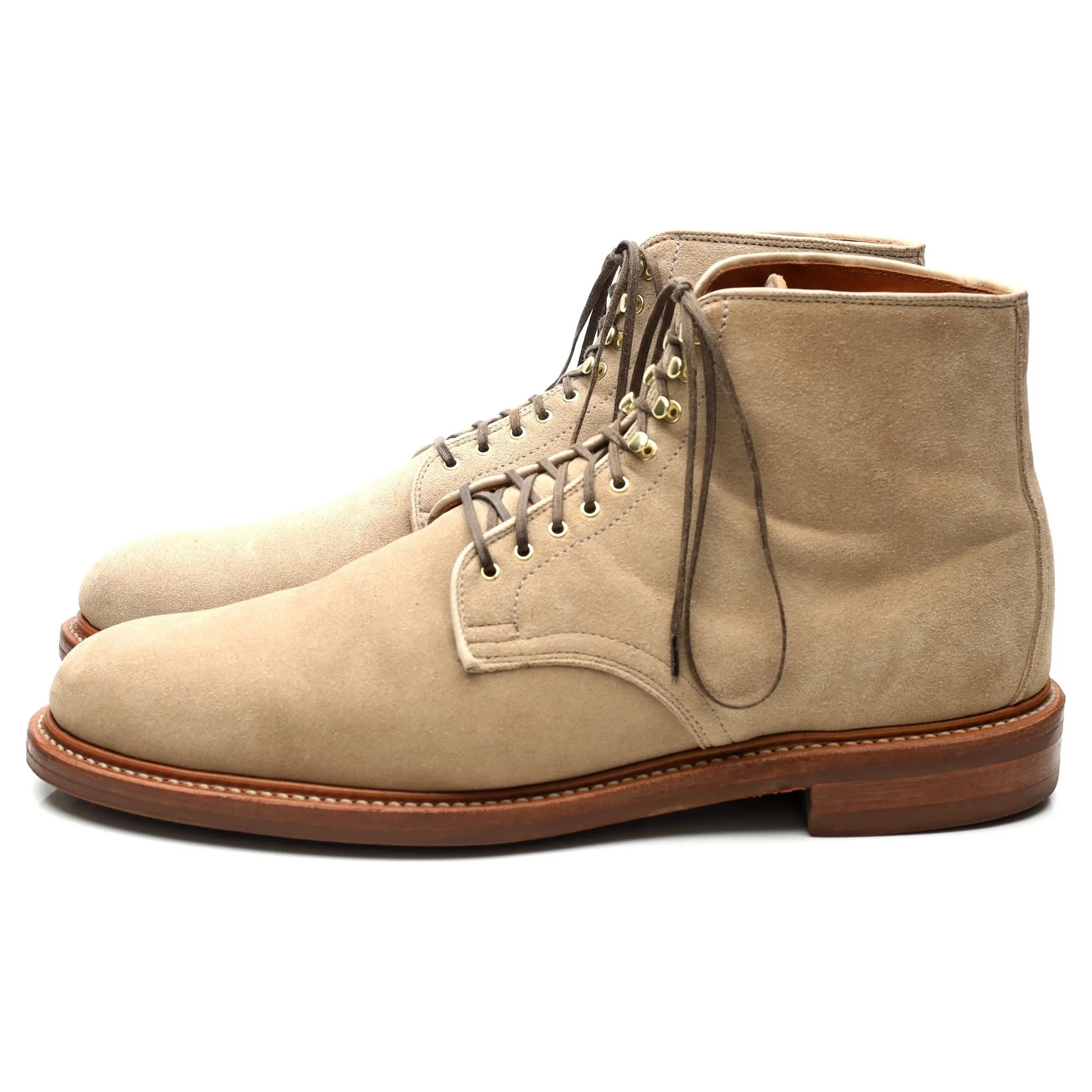 Beige Suede Service Boots UK 11 E