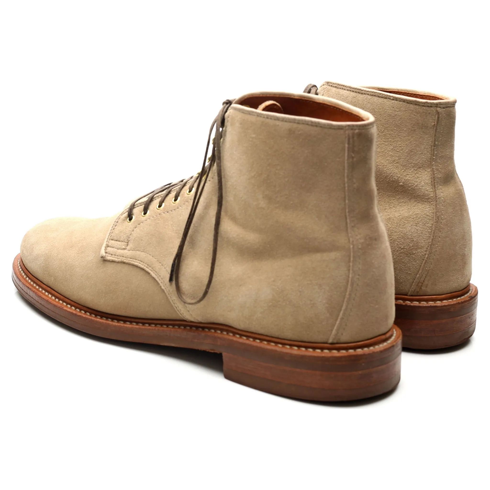 Beige Suede Service Boots UK 11 E