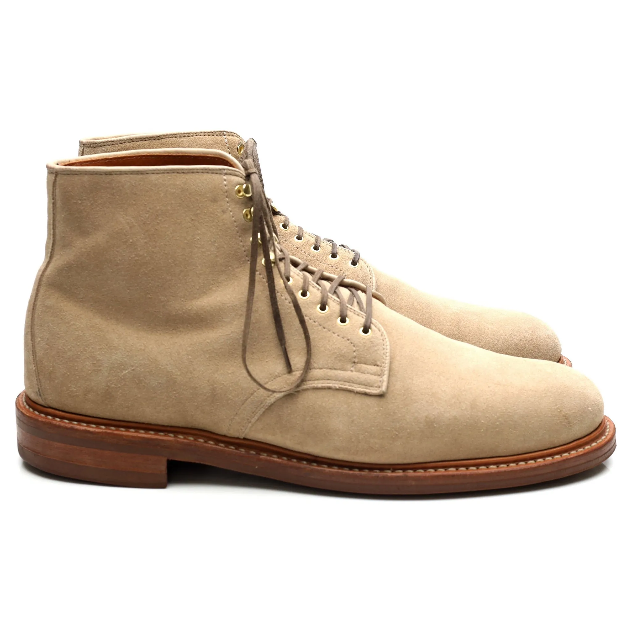 Beige Suede Service Boots UK 11 E