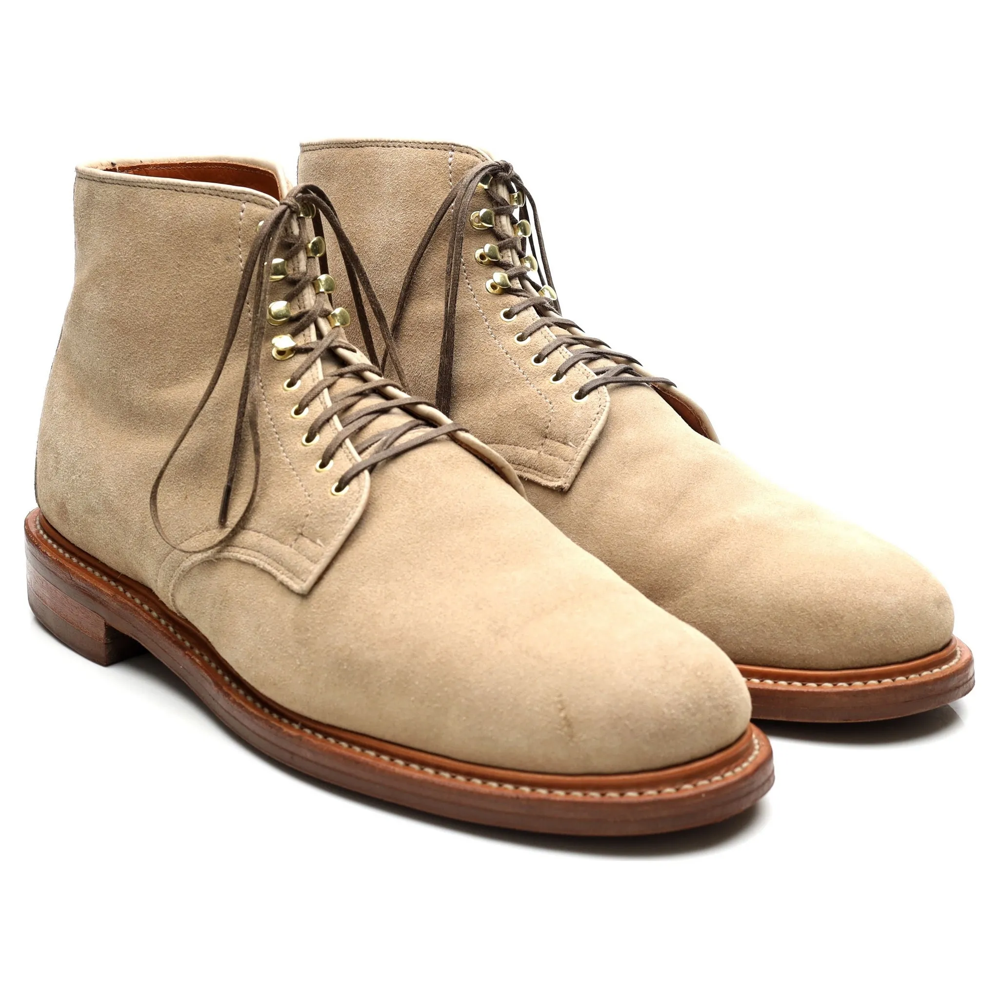 Beige Suede Service Boots UK 11 E