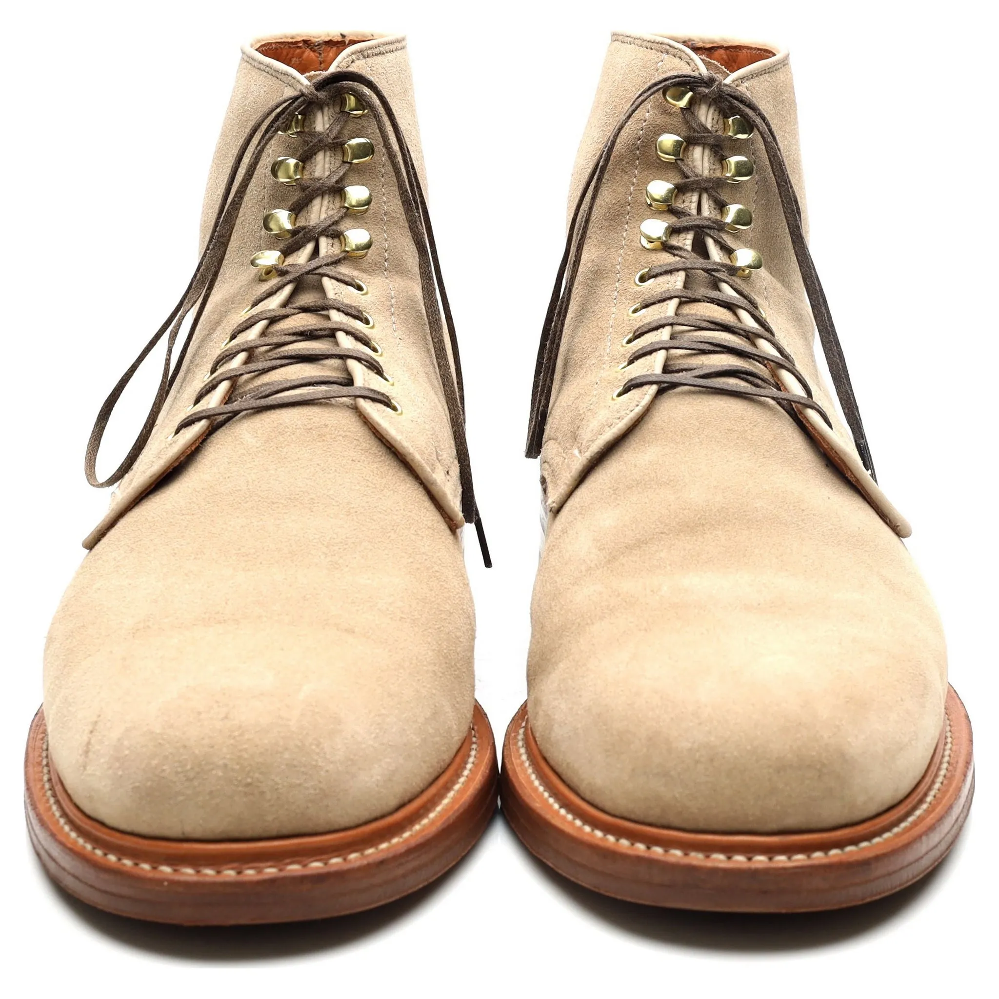 Beige Suede Service Boots UK 11 E